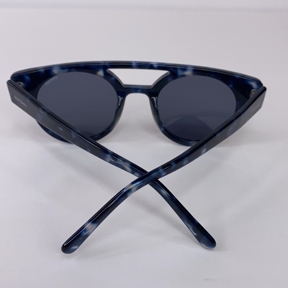 New KOMONO DREYFUSS Blue Black tortoise Sunglasses NWT round - Picture 8 of 16